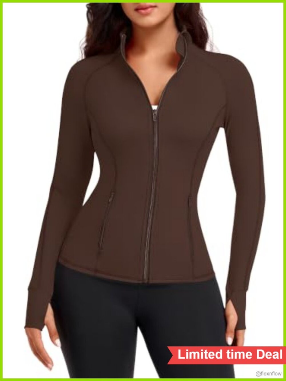 Women's Lightweight Zip Up Athletic Jacket Stretch Nylon Spandex